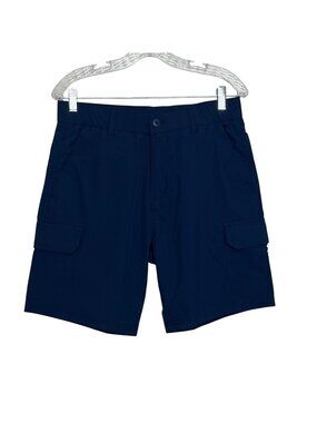 Brisira Cargo Shorts Mens Size 32 Navy Blue New Pockets Casual Golf Summer